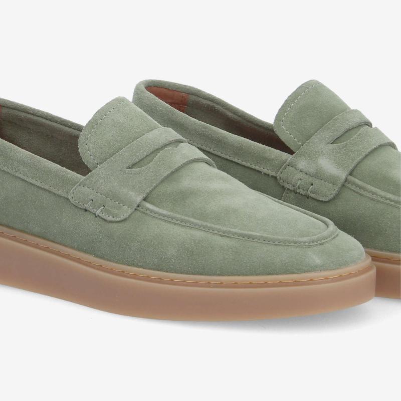 LOAFLY MOC M - SUEDE - GREEN
